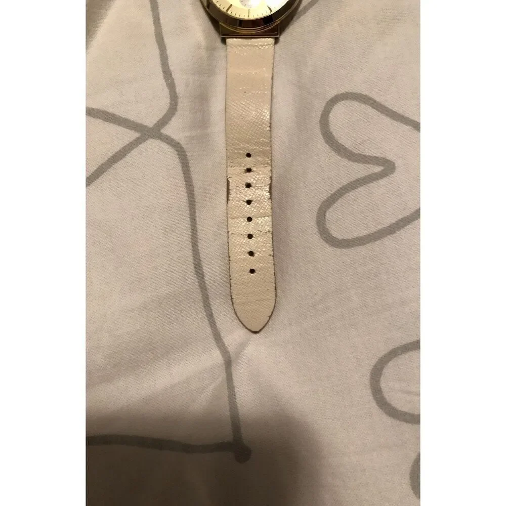 Kate Spade White and Gold Watch